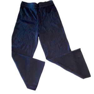 Victoria Secret Wide Leg Ribbed Knit Lounge Pants Black Size Small